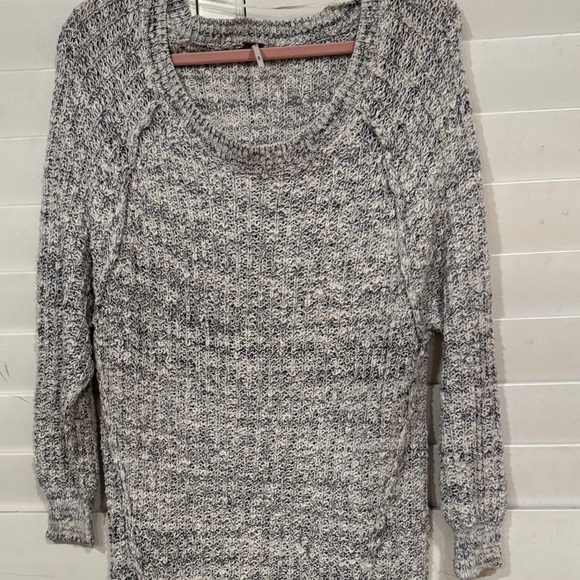 Free People Marled Gray Women's Sweater - Picture 6 of 10
